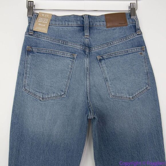 NEW Madewell High-Rise Slim Boyjean in Neal Wash: TENCEL™ Denim, 23 - Picture 7 of 16